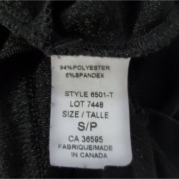 POISON IVY- Tie Knot Front Spandex Long Sleeved Black Top- NWOT - Picture 9 of 10